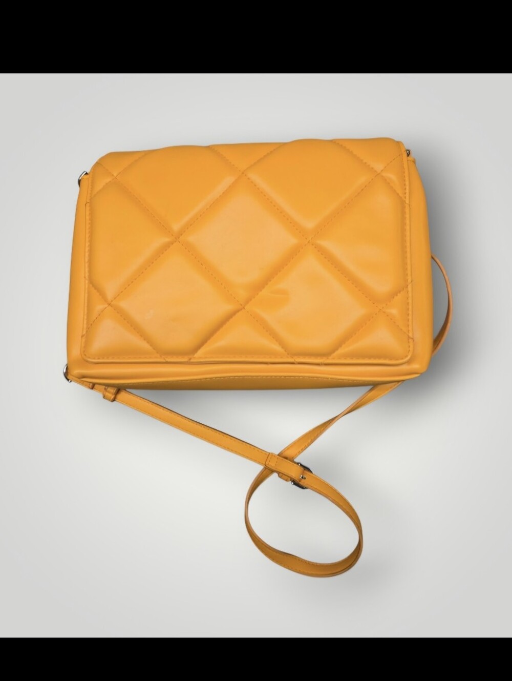 "A New Day" brand orange faux-leather handbag